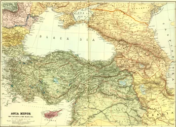 Kleinasien, der Kaukasus und das Schwarze Meer.